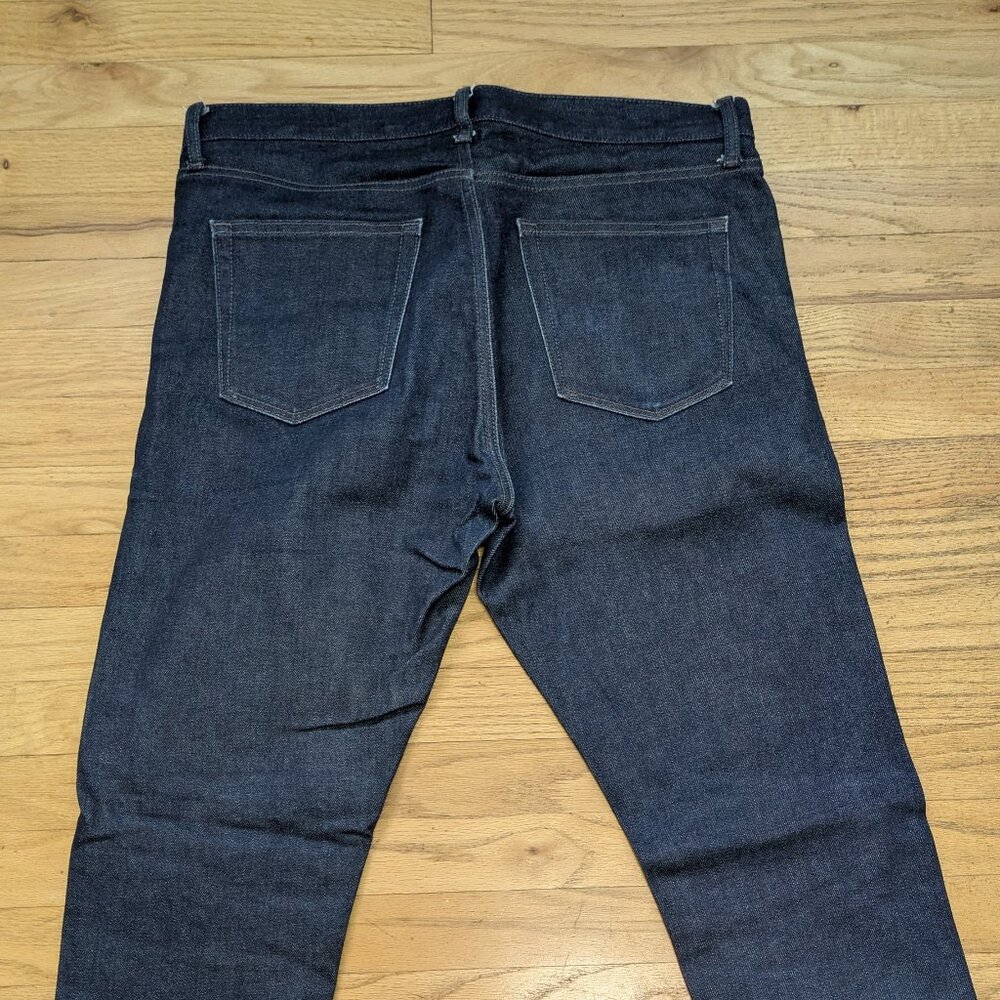 Uniqlo Slim Straight Selvedge Jeans 35 x30 - Picture 3 of 4